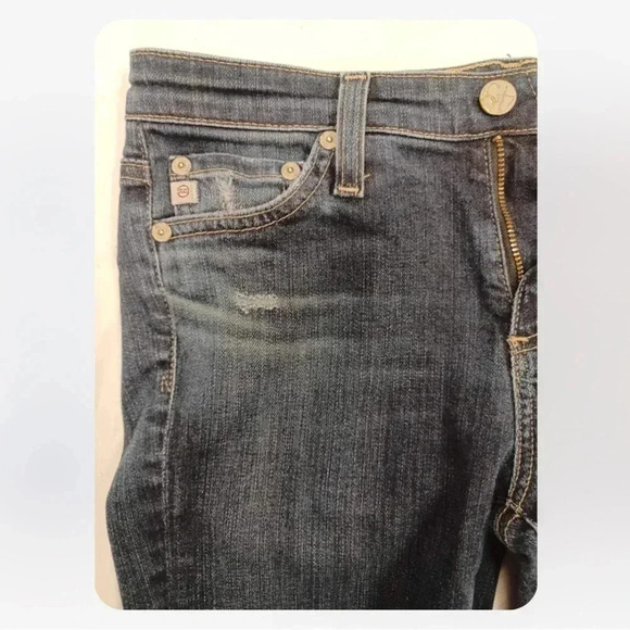 AG Adriano Goldschmied  The Prima Cigarette Leg Distressed Jeans Size 25R - Picture 15 of 16